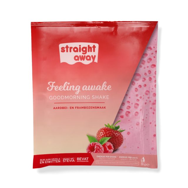 GM shake aardbei framboos